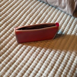 Coach Pink and Red Leather Pouch